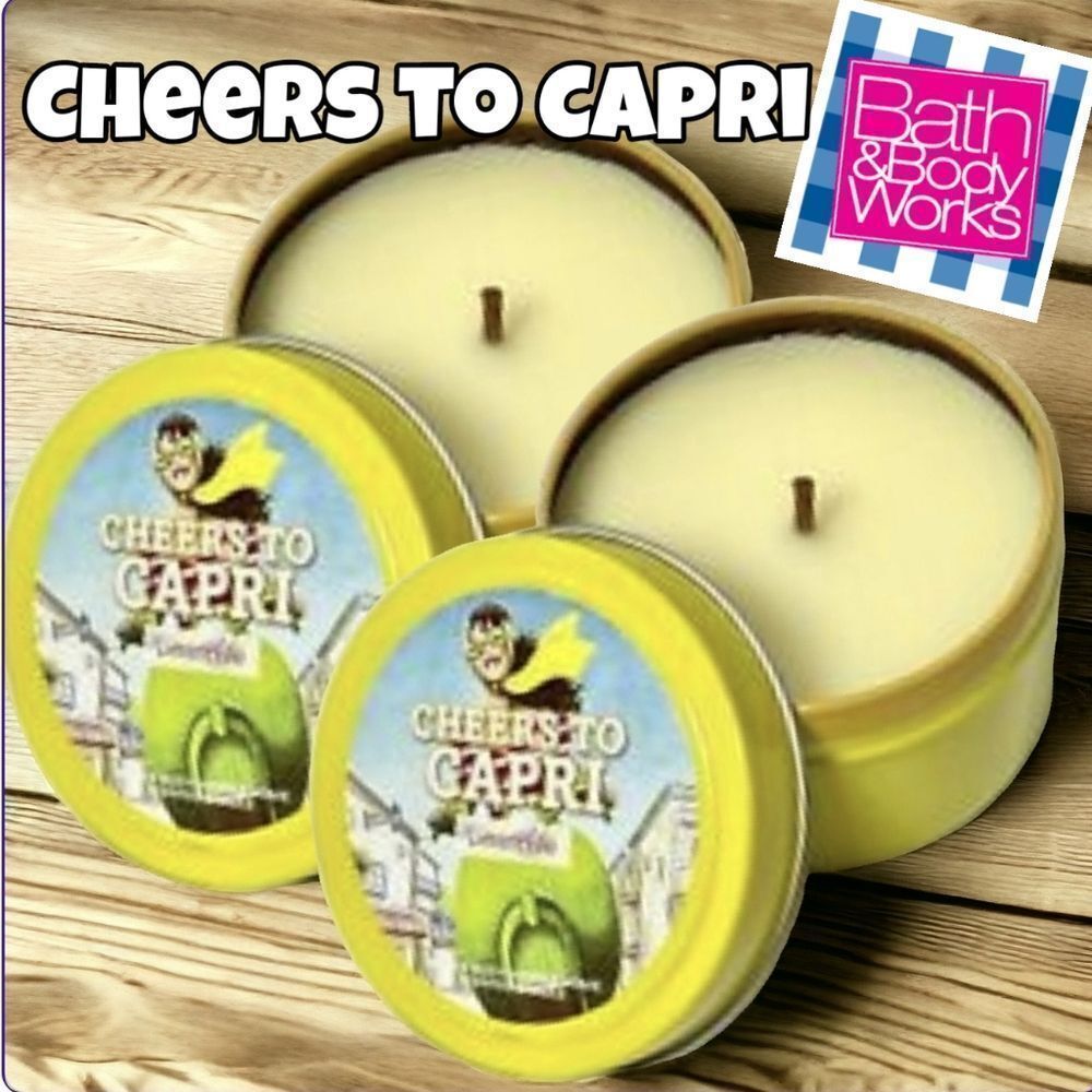 TWO Cheers to Capri candles